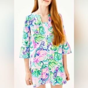 Lilly Pulitzer Sutton Cover Up Amethyst Tint Mermaid in the Shade 12/14